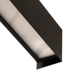 Aplique de pared Straight S, 62 cm, negro
