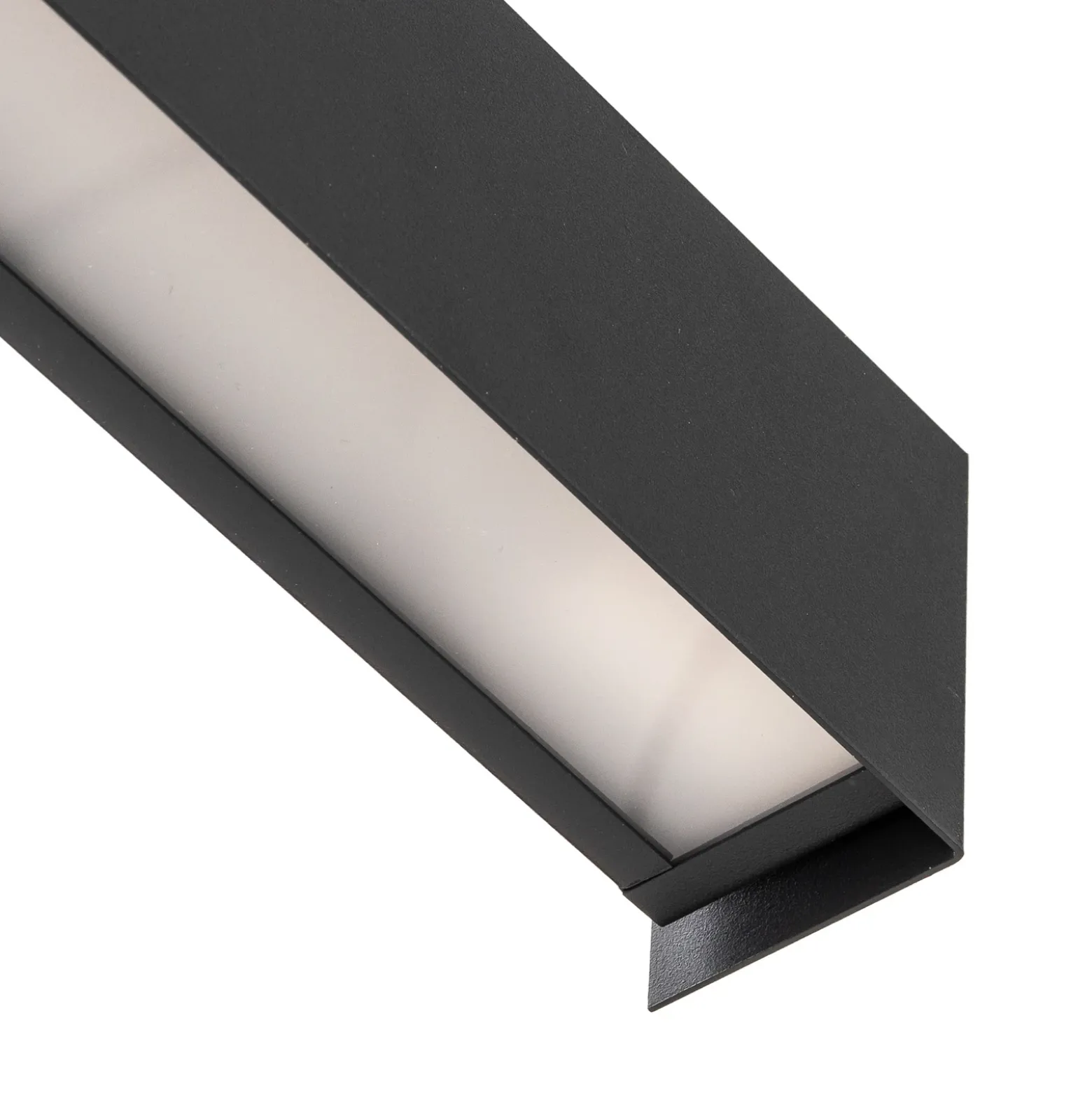 Aplique de pared Straight S, 62 cm, grafito