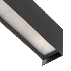 Aplique de pared Straight S, 62 cm, grafito