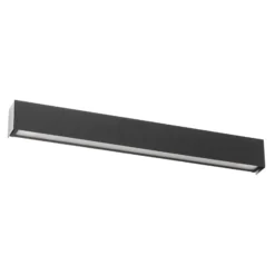 Aplique de pared Straight S, 62 cm, grafito