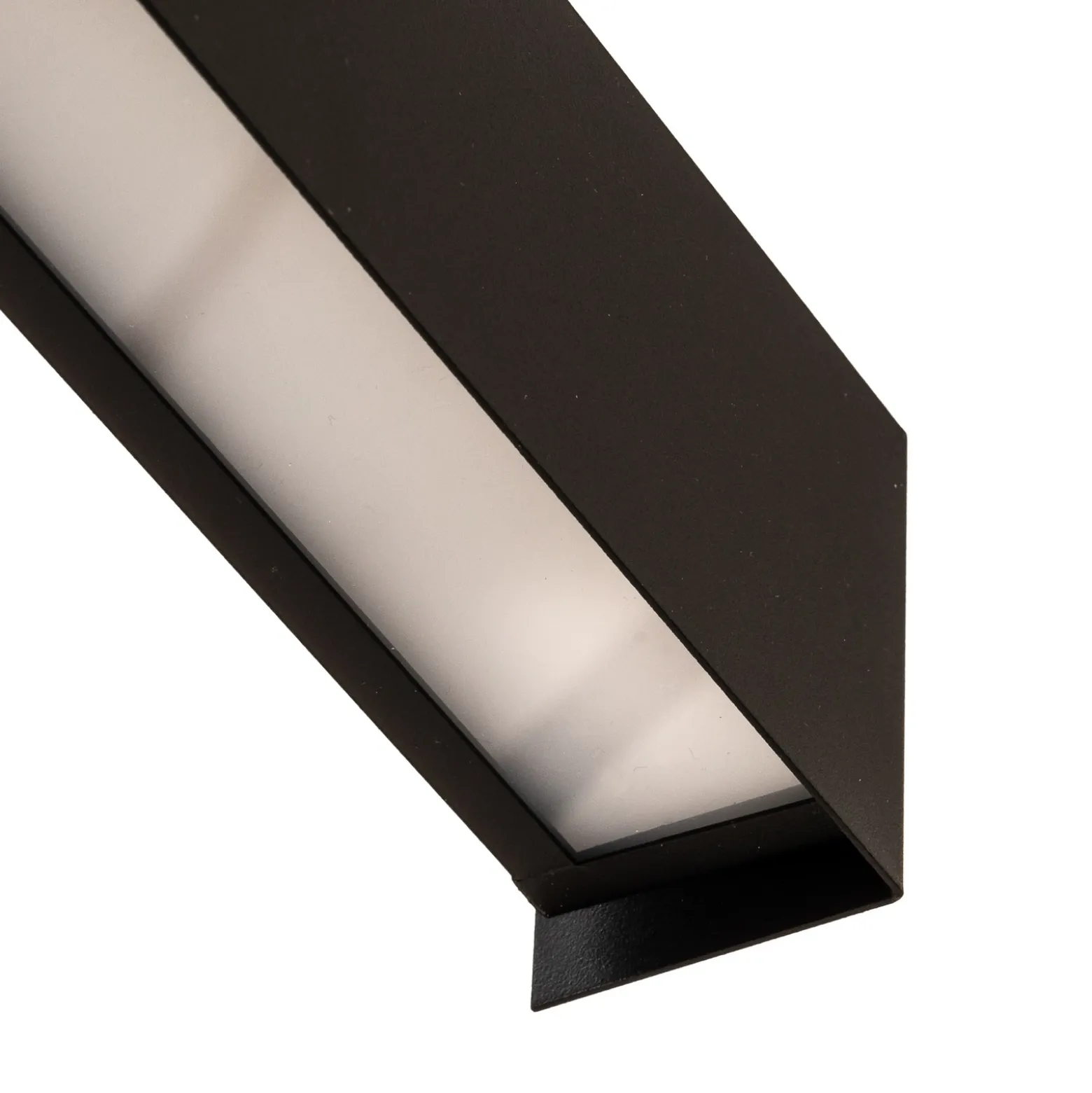 Aplique de pared Straight S, 62 cm, negro