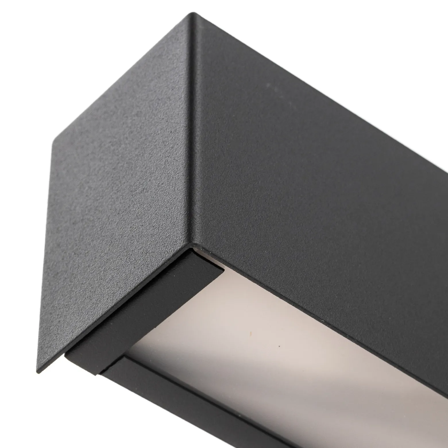 Aplique de pared Straight XS, ancho 26 cm, grafito