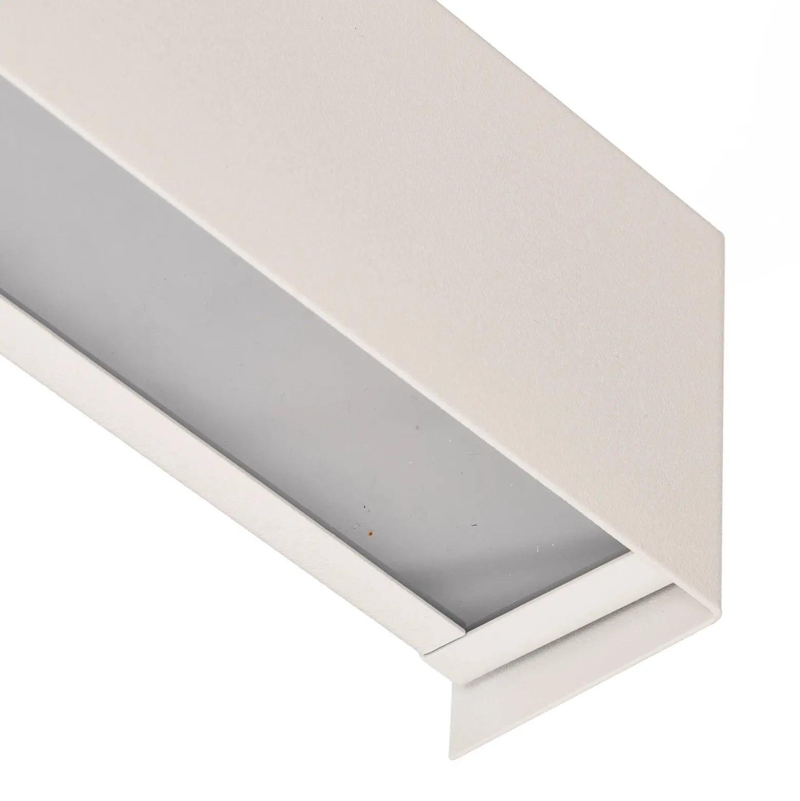 Aplique de pared Straight XS, ancho 26 cm, blanco