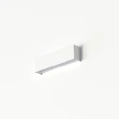 Aplique de pared Straight XS, ancho 26 cm, blanco