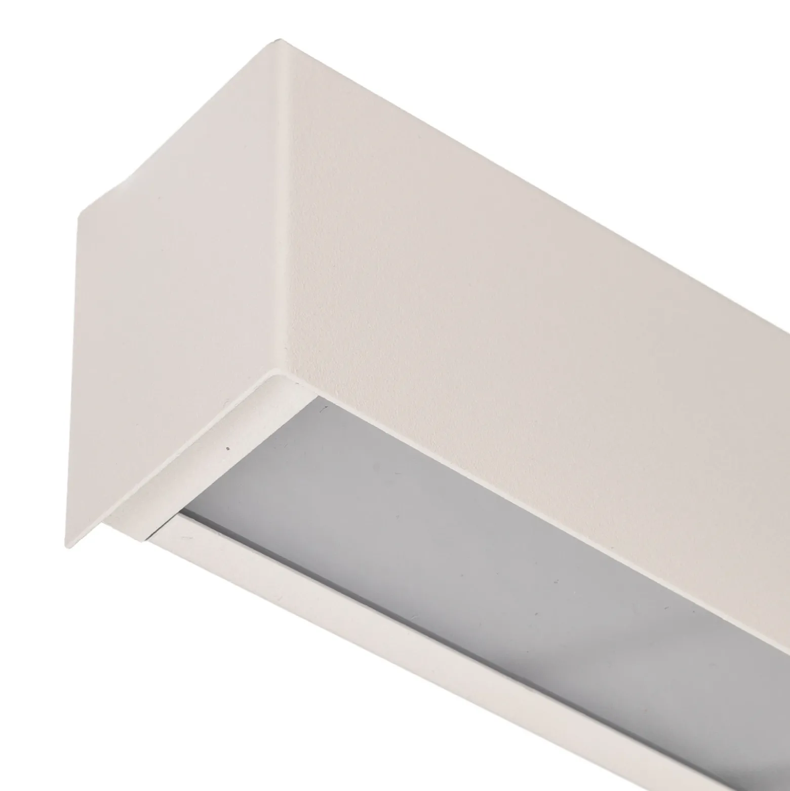 Aplique de pared Straight XS, ancho 26 cm, blanco