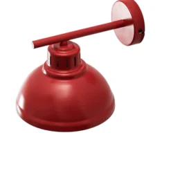 Aplique de pared Sven, 1 luz, rojo, acero, E27