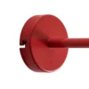 Aplique de pared Sven, 1 luz, rojo, acero, E27