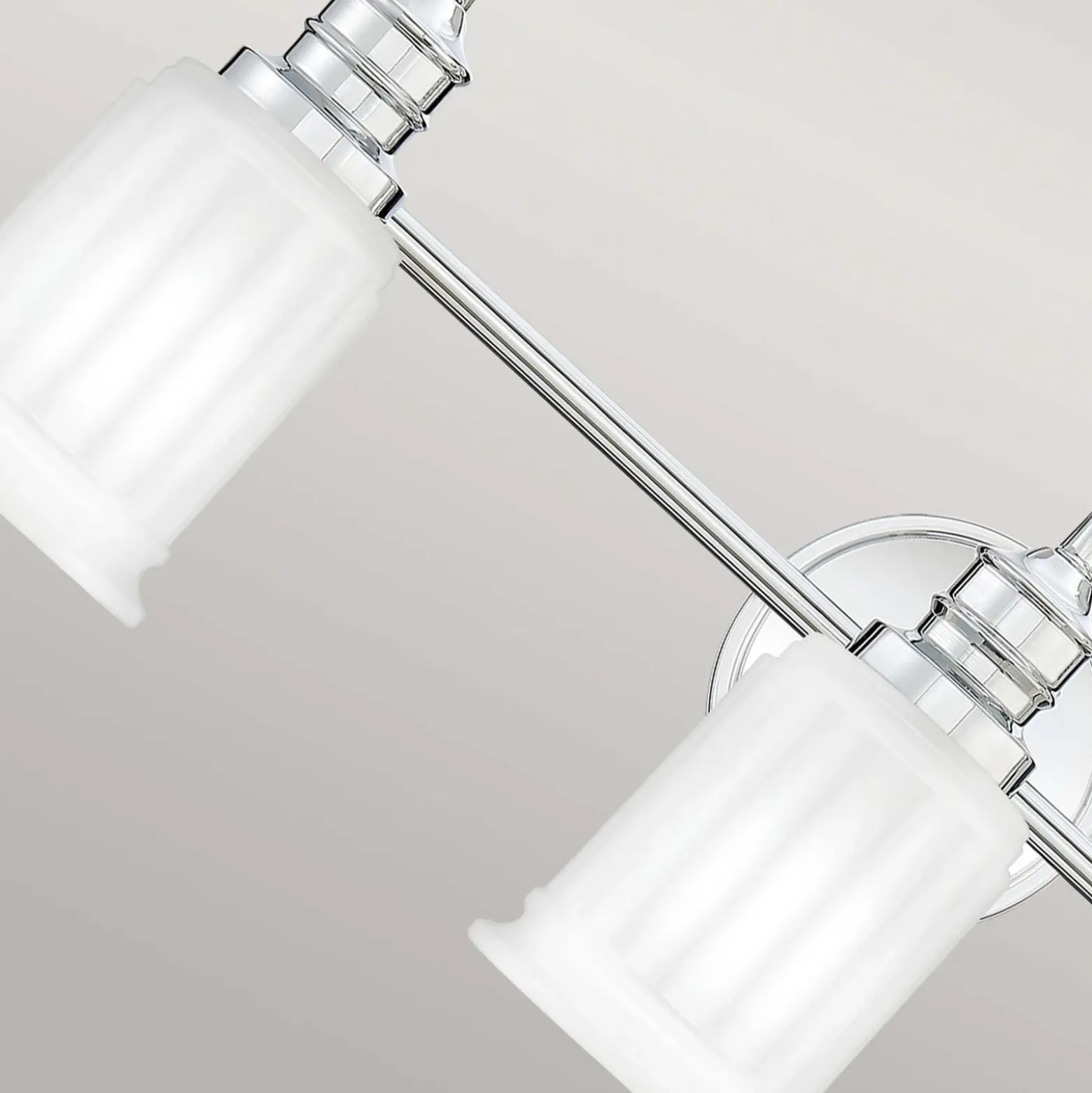 Aplique de pared Swell, color cromo, 3 luces, cristal, IP44, G9