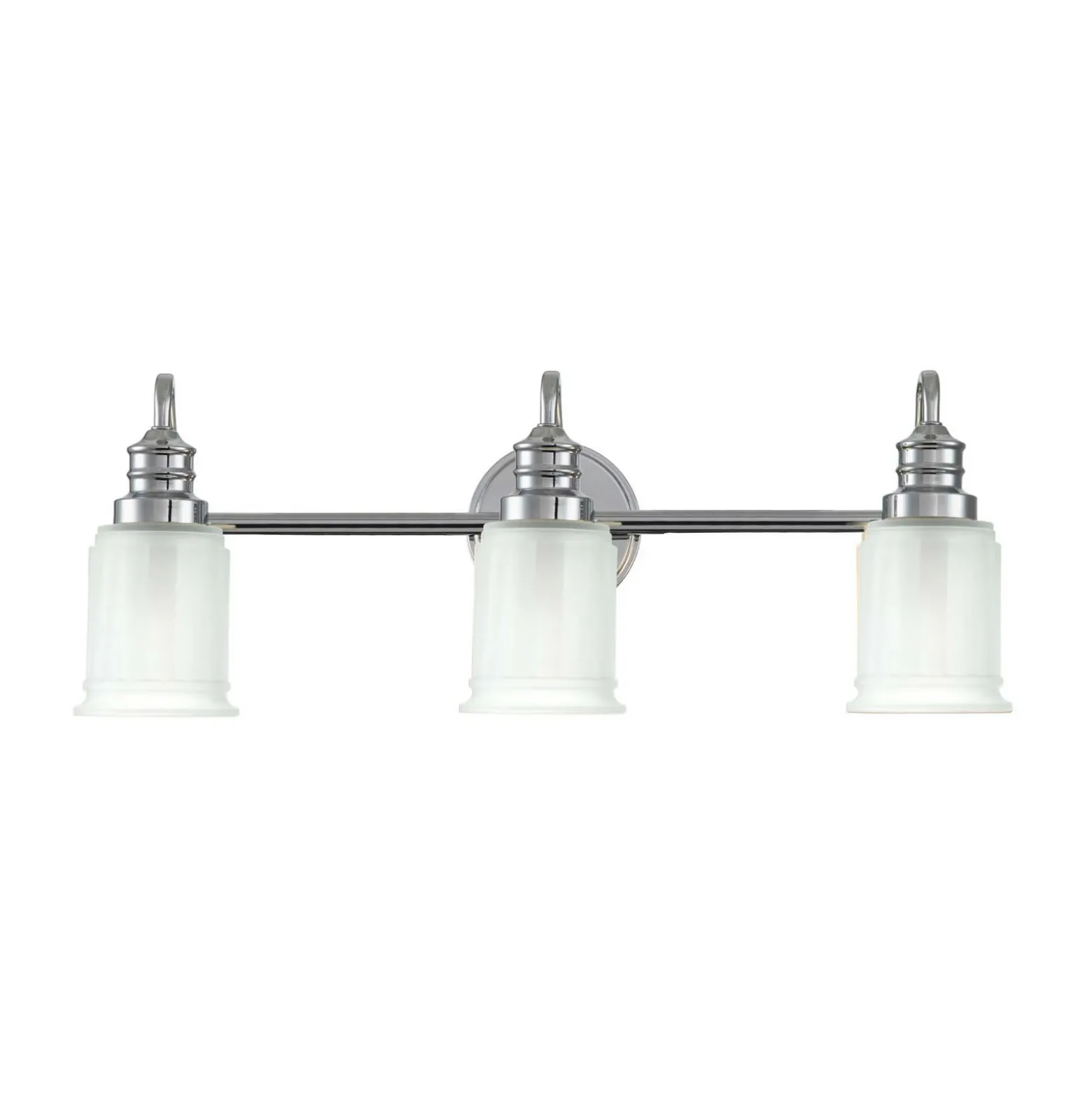 Aplique de pared Swell, color cromo, 3 luces, cristal, IP44, G9