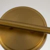 Aplique de pared Swell, color latón, 2 luces, cristal, IP44, G9