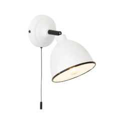 Aplique de pared Telio, blanco, ancho 12,5 cm, metal