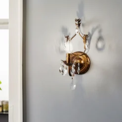 Aplique de pared Teresa como lámpara de araña, 1 luz