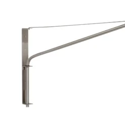 Aplique de pared textil Elegant Classy plateada/barro