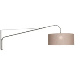 Aplique de pared textil Elegant Classy plateada/barro