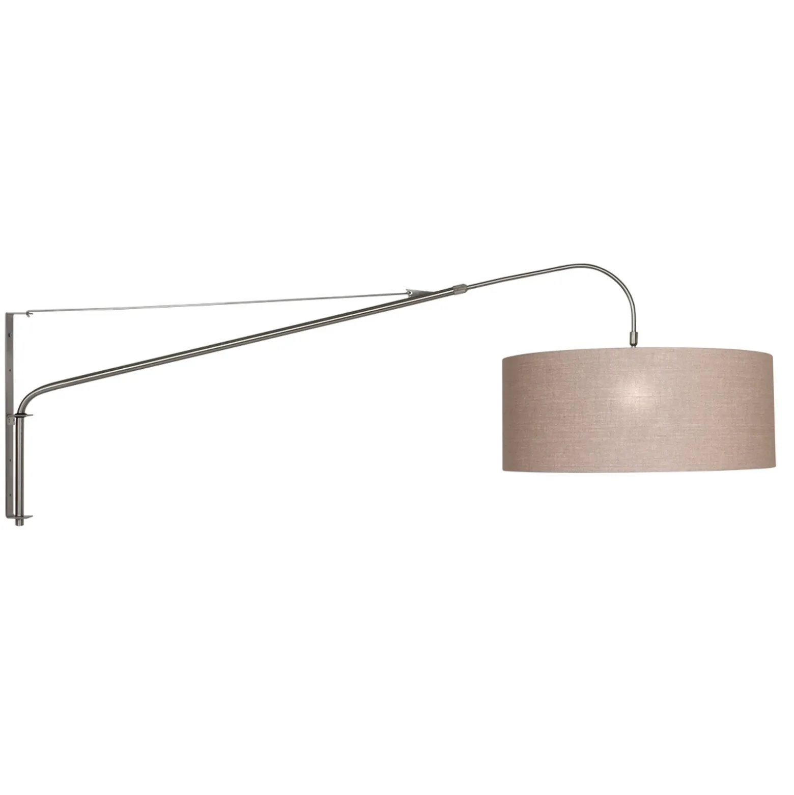 Aplique de pared textil Elegant Classy plateada/barro