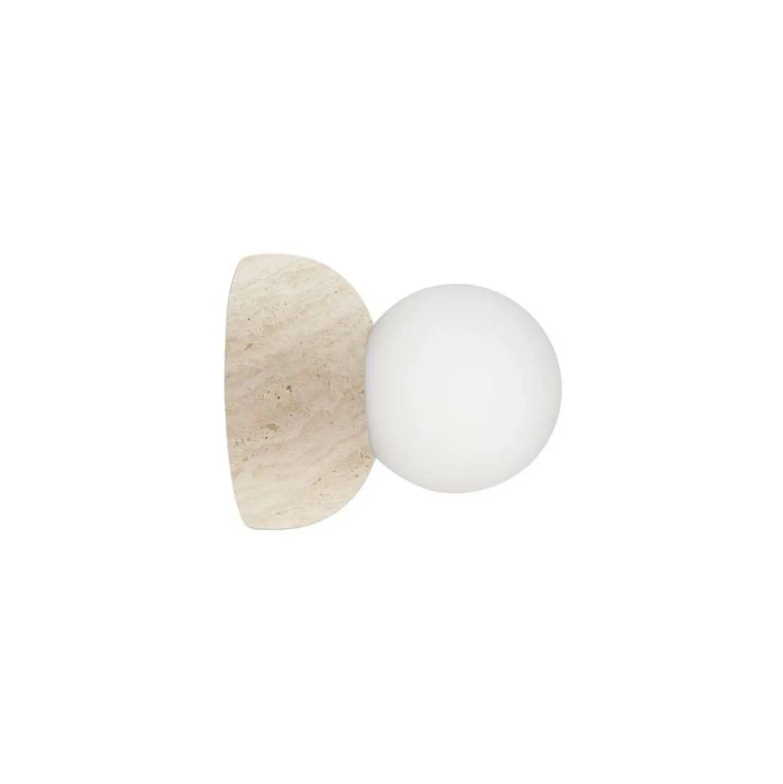 Aplique de pared Torrano de Globen Lighting, color beige, Ø 13 cm, IP44