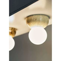 Aplique de pared Torrano de Globen Lighting, color beige, Ø 13 cm, IP44