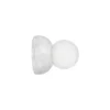 Aplique de pared Torrano de Globen Lighting, blanco, Ø 13 cm, IP44