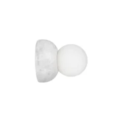 Aplique de pared Torrano de Globen Lighting, blanco, Ø 13 cm, IP44