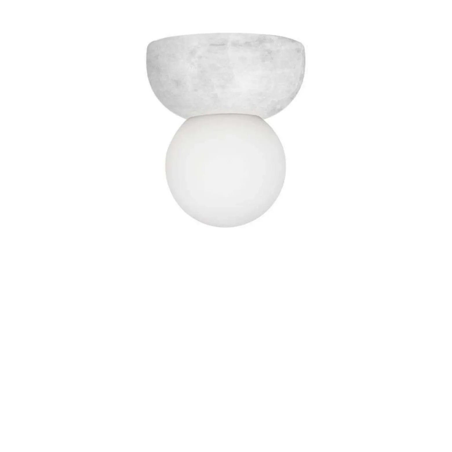 Aplique de pared Torrano de Globen Lighting, blanco, Ø 13 cm, IP44