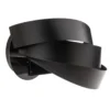 Aplique de pared Vento, negro, E14, metal, 14 cm de altura