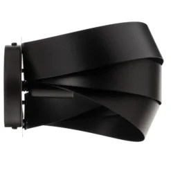 Aplique de pared Vento, negro, E14, metal, 14 cm de altura