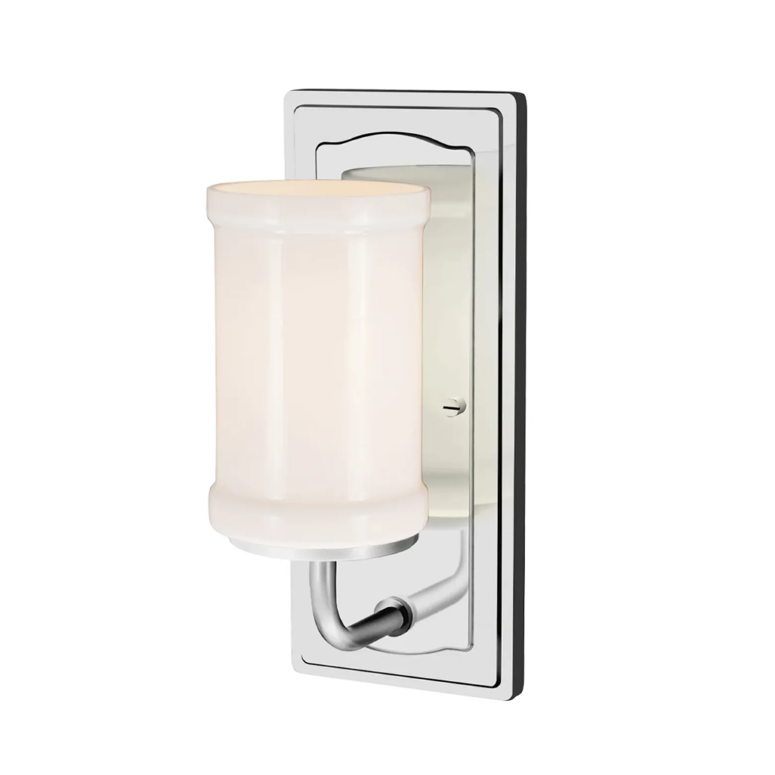 Aplique de pared Vetivene, cromado, altura 31 cm, metal, IP44, G9-LED