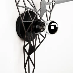 Aplique de pared W-053 Lasercut, diseño pájaro negro