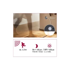 Aplique empotrable LED Paulmann Edge Quadro, negro, 8 cm