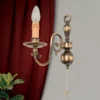 Aplique Imke, 1 luz, latón antiguo oscuro