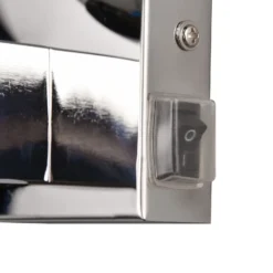 Aplique Kula baño pantalla vidrio IP44 cromo