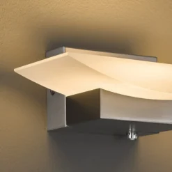 Aplique LED Bowl TW, anchura 30 cm, níquel