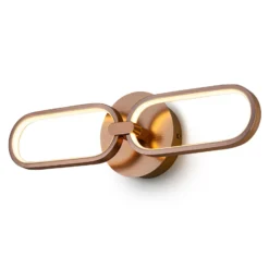 Aplique LED Colette, 2 luces, oro rosa
