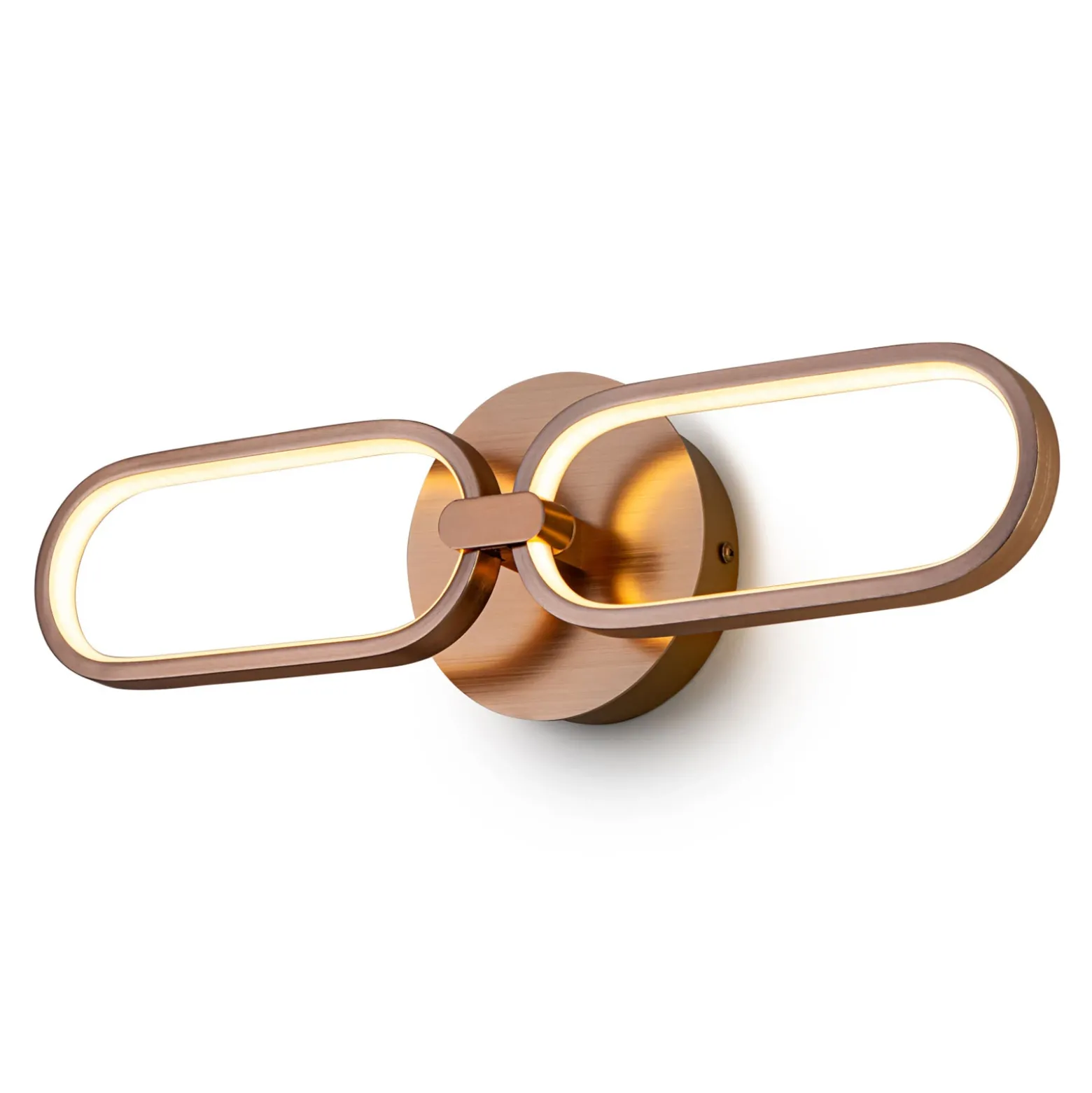 Aplique LED Colette, 2 luces, oro rosa