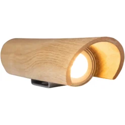 Aplique LED Colombia, roble natural