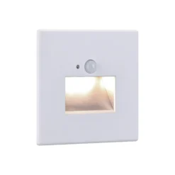 Aplique LED con sensor para empotrar en pared Edge Quadro de Paulmann, blanca,