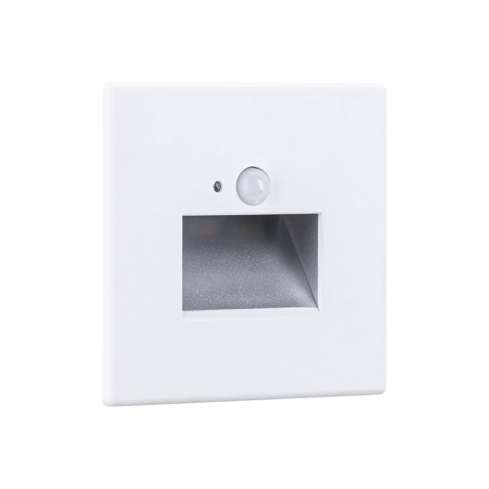 Aplique LED con sensor para empotrar en pared Edge Quadro de Paulmann, blanca,