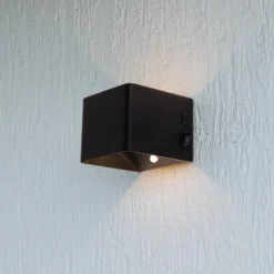 Aplique LED Cube batería, magnético, negro