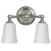 Aplique LED de baño Huguenot Lake, 2 luces