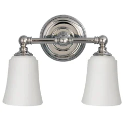 Aplique LED de baño Huguenot Lake, 2 luces