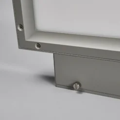 Aplique LED de oficina Rick, gris blanco universal