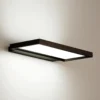 Aplique LED de oficina Rick negro blanco universal
