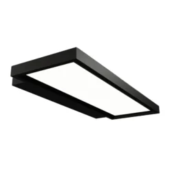 Aplique LED de oficina Rick negro blanco universal