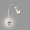 Aplique LED 2178012 Double-Switch, níquel mate