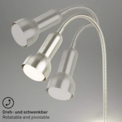 Aplique LED 2178012 Double-Switch, níquel mate