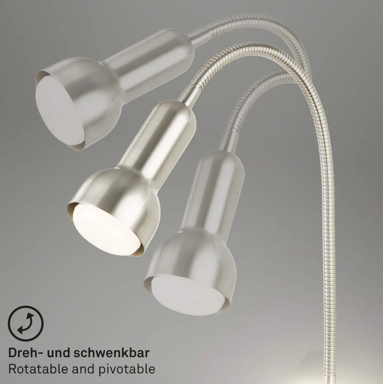 Aplique LED 2178012 Double-Switch, níquel mate