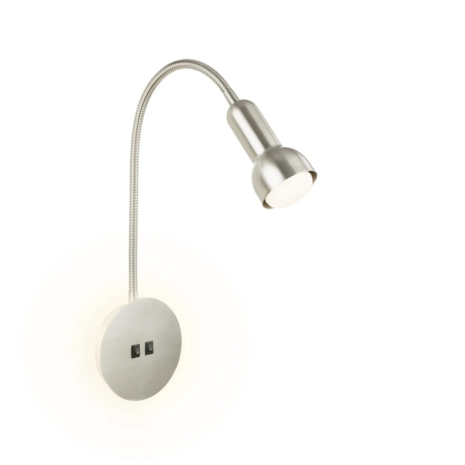 Aplique LED 2178012 Double-Switch, níquel mate