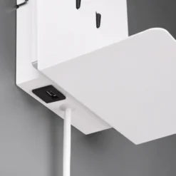 Aplique LED Element con estante blanco mate