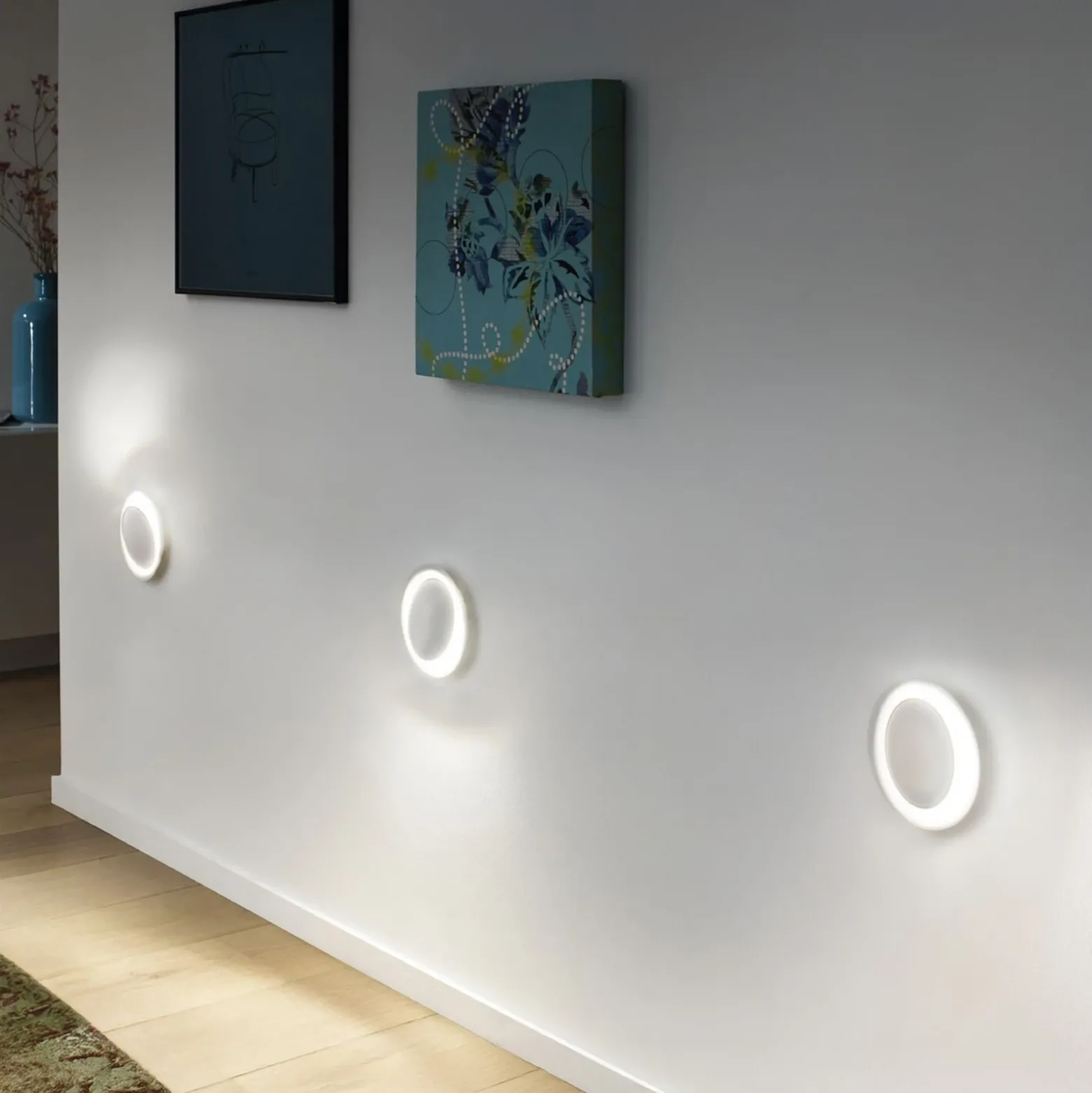 Aplique LED empotrable Paulmann Neordic Decorativ, blanco, redondo