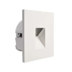 Aplique LED empotrable SET Alwaid, blanco 8 x 8 cm, nivel 2.700 K
